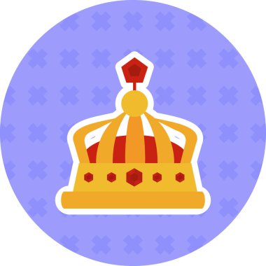Royal Crown Icon vektör Çizimi