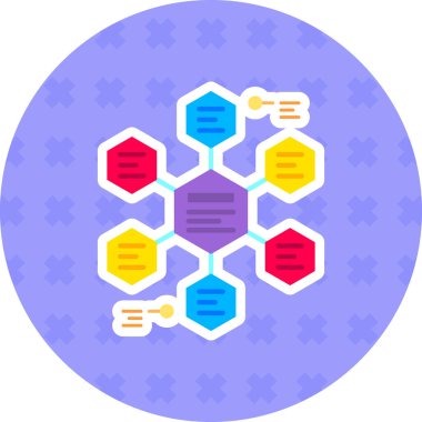 Veri analiz simgesi, vektör illüstrasyonu