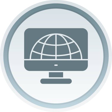 İnternet simgesi vektör illüstrasyonu