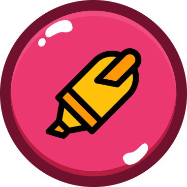 kalem simgesi vektör illüstrasyonu