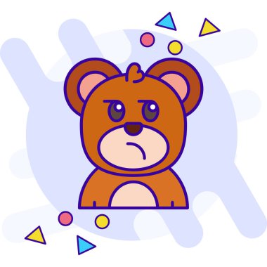 hayvan ayı simgesi - taslak biçiminde