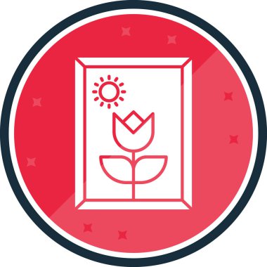 Bitki simgesinin vektör illüstrasyonu