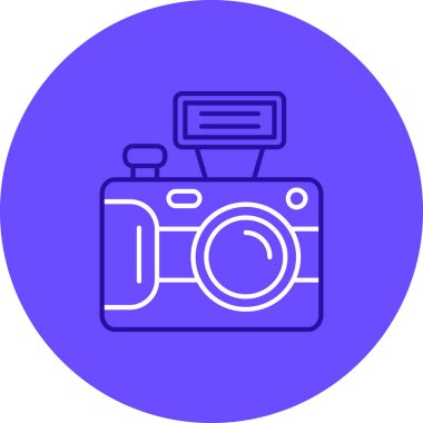 Kamera. Web simgesi basit illüstrasyon