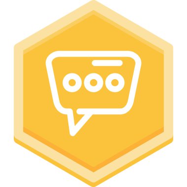 Yumuşak mavi arkaplanda izole edilmiş modada sohbet simgesi