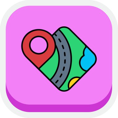 araba GPS yön bulma simgesi