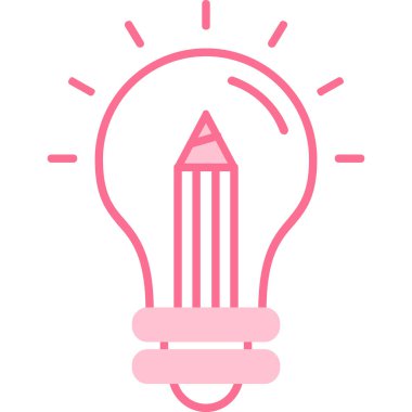 Ampul. Web simgesi basit illüstrasyon