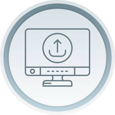 vektör lcd simgesi illüstrasyonu