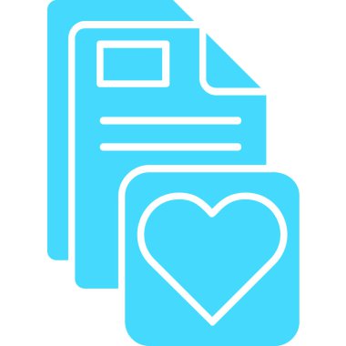 Belge. Web simgesi basit illüstrasyon