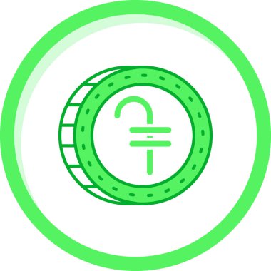 Topun modern bir simgesinin vektör illüstrasyonu