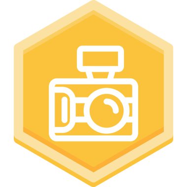 kamera simgesi vektör illüstrasyonu