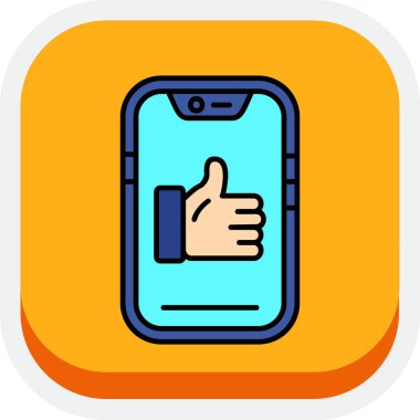 Cep telefonu simgesi, vektör illüstrasyonu