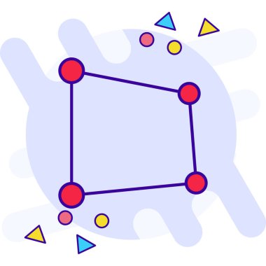 Düz biçimli noktalı ok simgesi