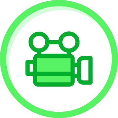 Modern kamera simgesinin vektör illüstrasyonu