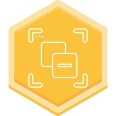 blockchain flat icon, vector illustration