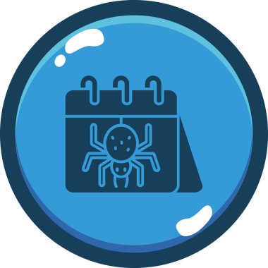 Bir Cadılar Bayramı simgesinin vektör illüstrasyonu