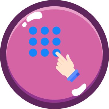 Oyun topu ikonu. Web için oyun topu vektör simgesinin düz çizimi