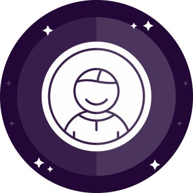 Adamım. Web simgesi basit illüstrasyon