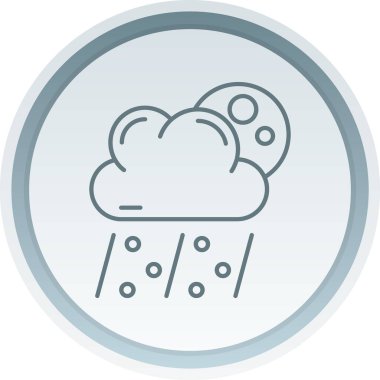 Benzersiz bulut hava çizgisi vektör simgesi