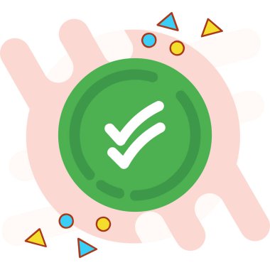 işaret simgesini işaretle, vektör illüstrasyonu