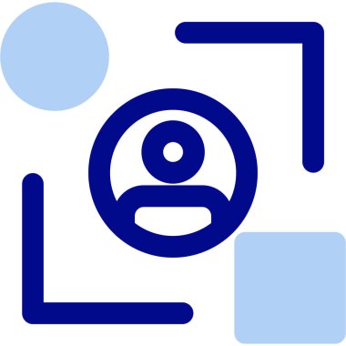 Bir kameranın vektör illüstrasyonu