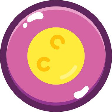 Çizgi biçimli bowling topu simgesi