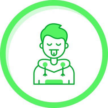 Dizüstü bilgisayarı olan adam, vektör çizimi