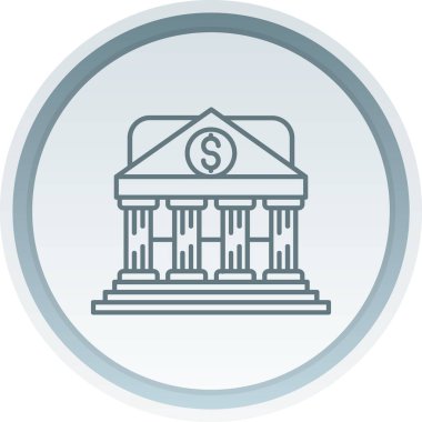 Banka oluşturma izole vektör simgesi kolayca düzenleyebilir ya da değiştirebilir