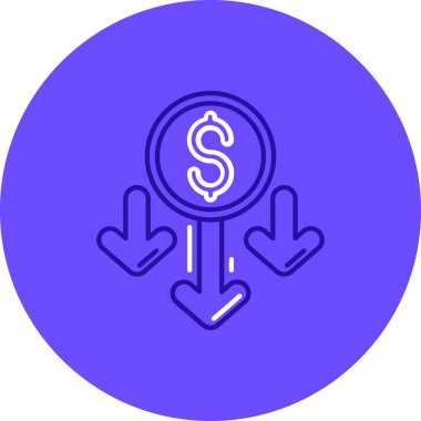 dolar simgesivektör illüstrasyon