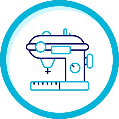 Dikiş makinesi. Web simgesi basit illüstrasyon
