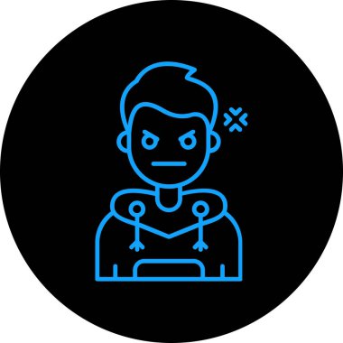 İnsan simgesinin vektör illüstrasyonu