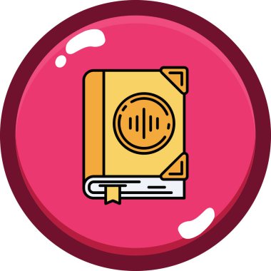 kitap simgesi vektör illüstrasyonu