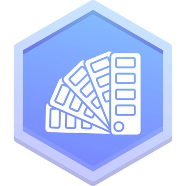 Mavi bir simgenin vektör illüstrasyonu