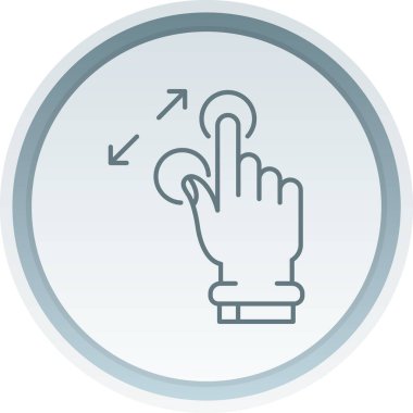 el imleç simgesi, modern basit illüstrasyon