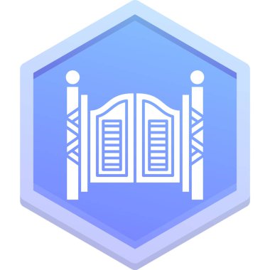 Modern bir yapı simgesinin vektör illüstrasyonu