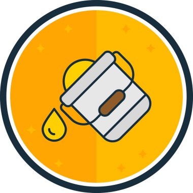 Tek bir izole simgenin vektör illüstrasyonu