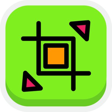 Uygulama modern simgesinin vektör illüstrasyonu