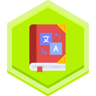 Kitap. Web simgesi basit illüstrasyon