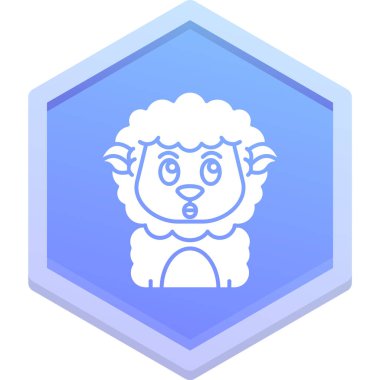 Çizgi film tarzında koyunların vektör çizimi