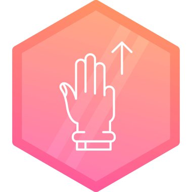 el simgesi vektör illüstrasyonu