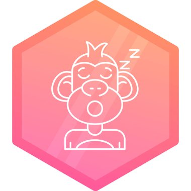 çizgi uyku maskesi simgesi beyaz arkaplanda izole. Renkli taslak konsepti. vektör.