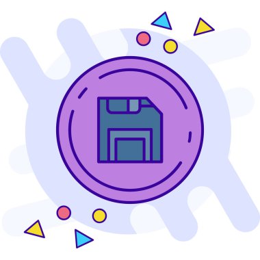 Modern bir simgenin vektör illüstrasyonu