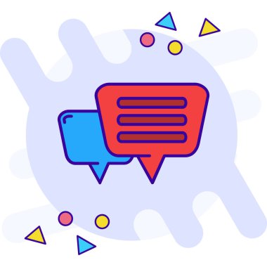 Konuşma baloncukları ikon vektör çizimi