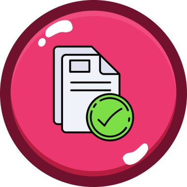 Belge. Web simgesi basit tasarım