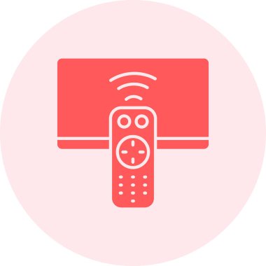 Uzaktan Denetim simgesi, vektör illüstrasyonu