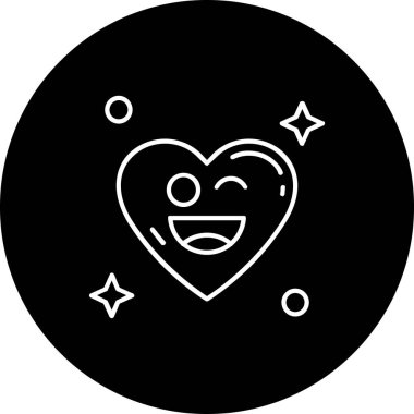 Kalp simgesinin vektör illüstrasyonu