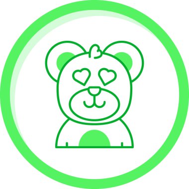 panda simgesi vektör illüstrasyonu