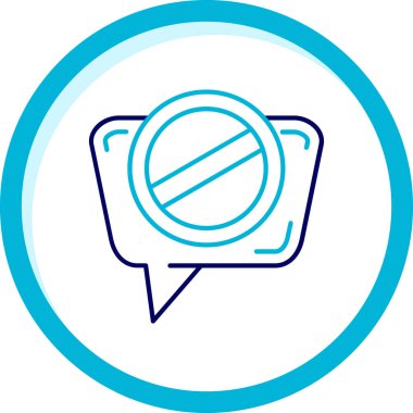 işareti simge vektör çizim yasak