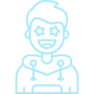 Tamamlanmış süper kahraman simgesi - taslak biçimi