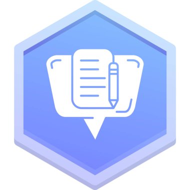 Kalem. Web simgesi basit illüstrasyon