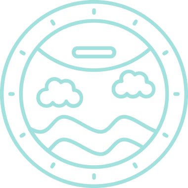 Bulut simgesi vektör illüstrasyonu